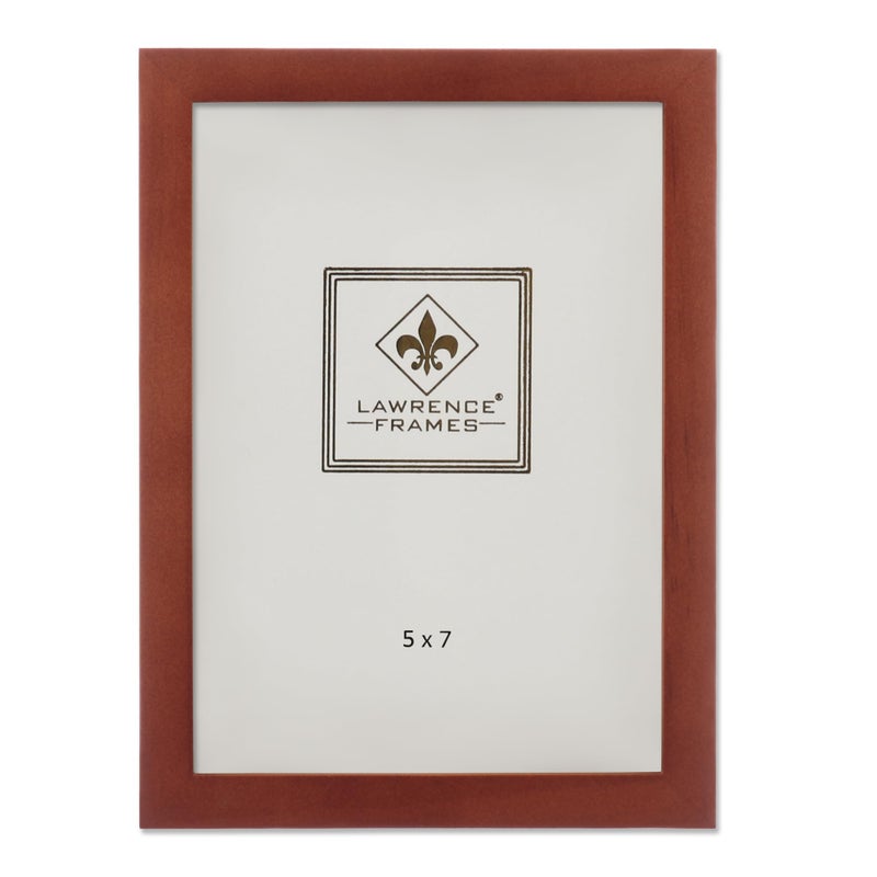 Lawrence Frames Walnut Wood Picture Frame, Gallery Collection, Light Walnut, 5x7